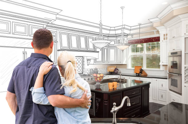 Professional Kitchen Island Installation technician working in Frederick, MD